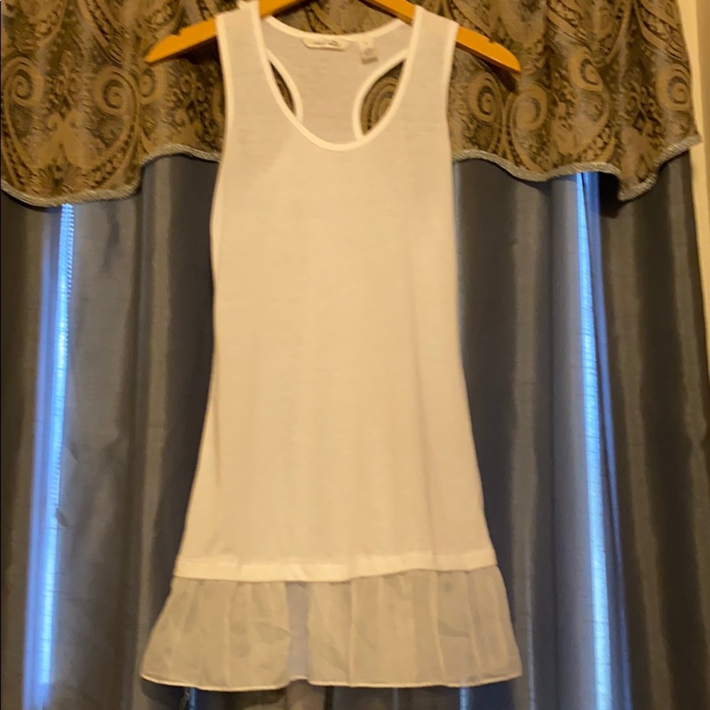 Derek ❤️ White Fancy Tank top New